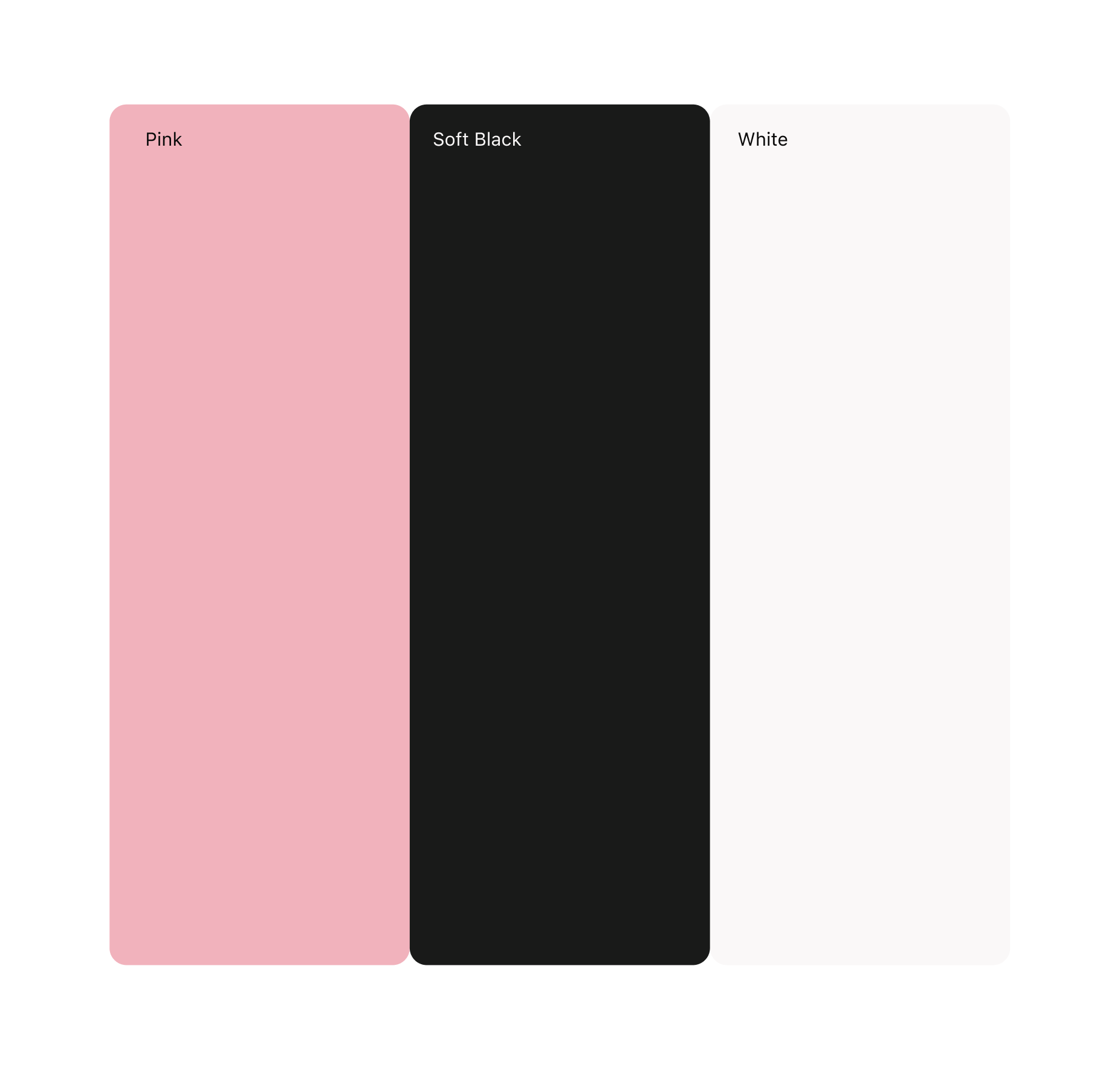 Graphic depicting a color palette of Stone Brown, Dark Navy, Beige, and Cream White along with corresponding hex color codes.